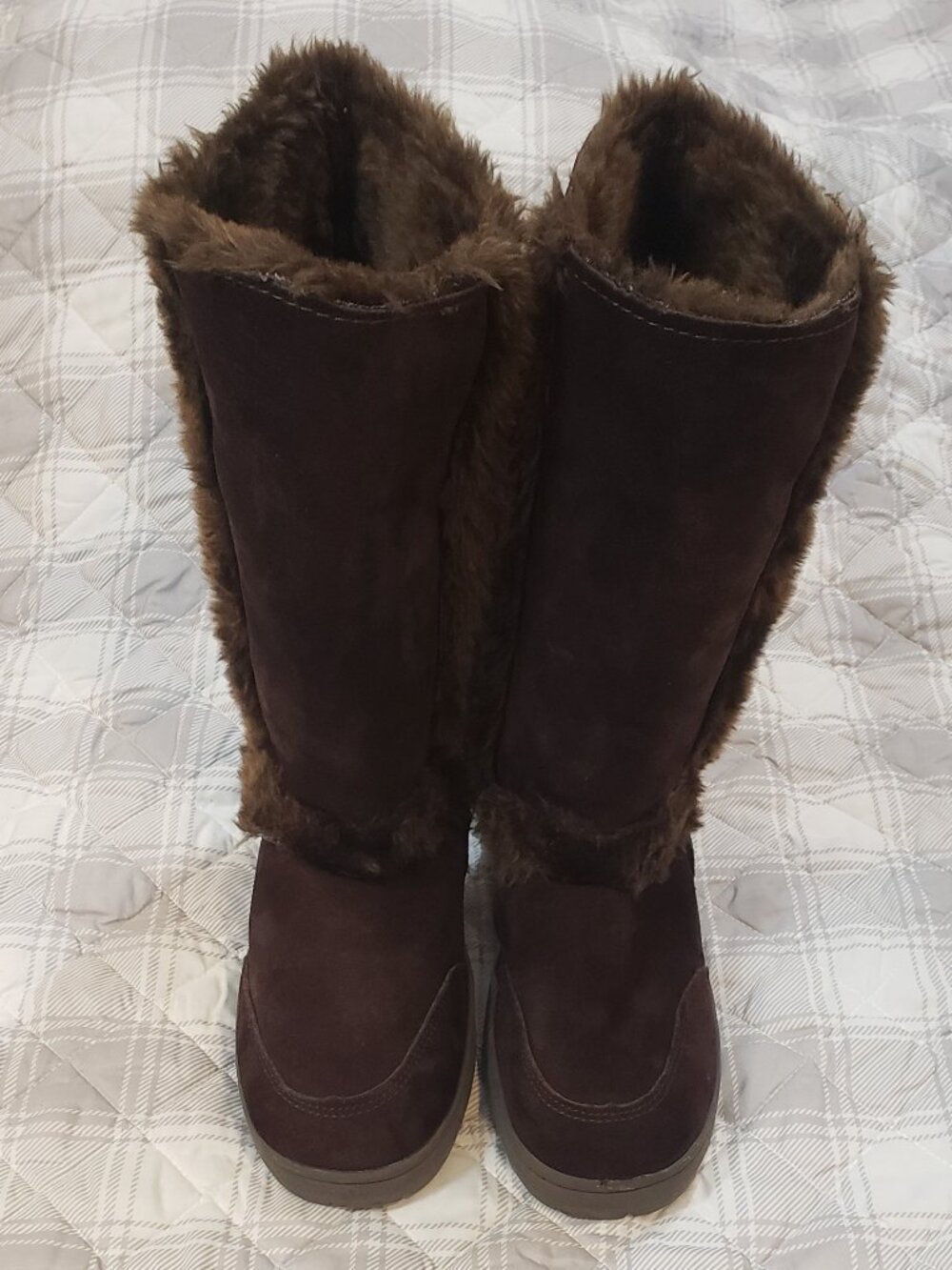 Style & Co. Women's "Witty" Suede brown cold weather boots Size 9M
